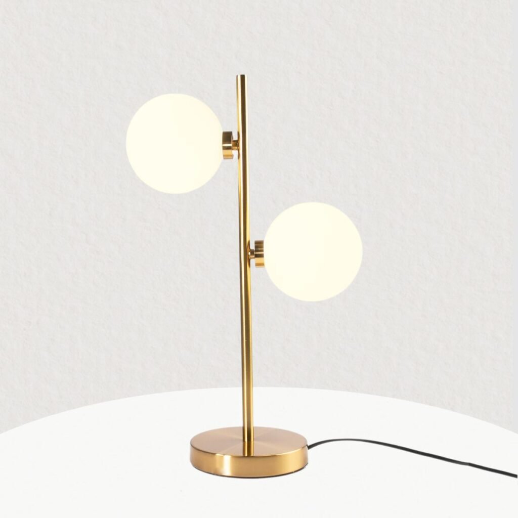 Dana 2 Lights Gold Table Lamp