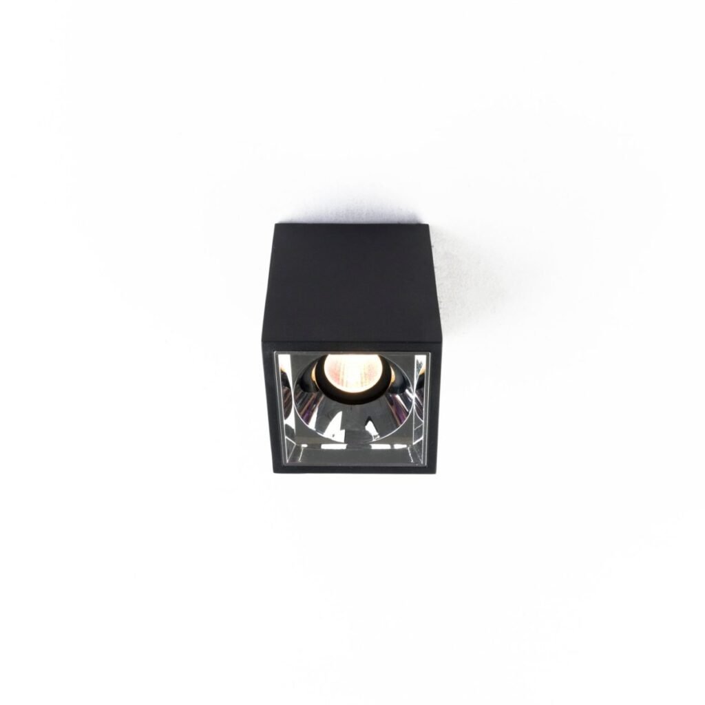 12W Black Warm Light Spotlight