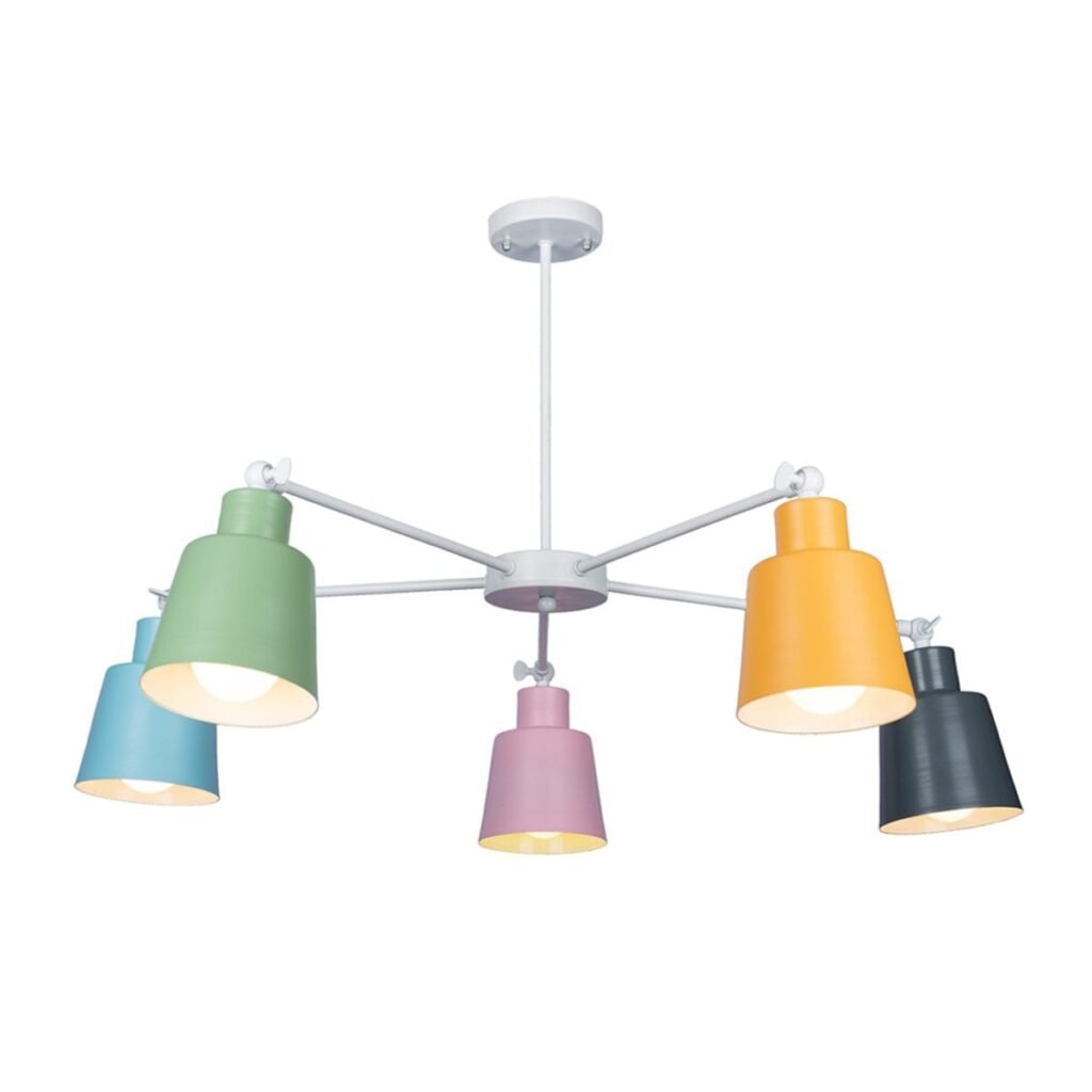 نجفة إلمارا بخمسة أضواء بألوان متنوعة