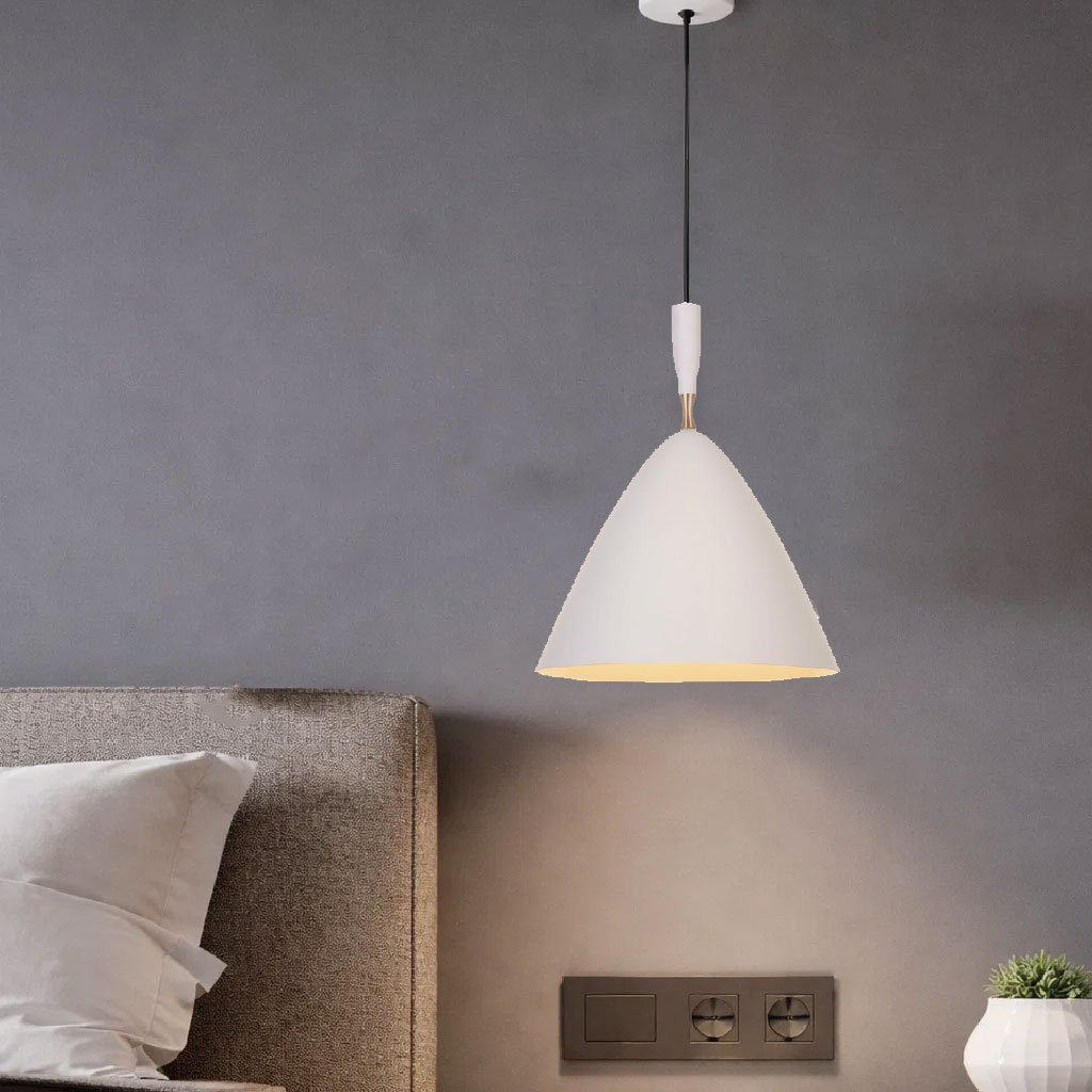 Lubeen 1 Light White Pendant