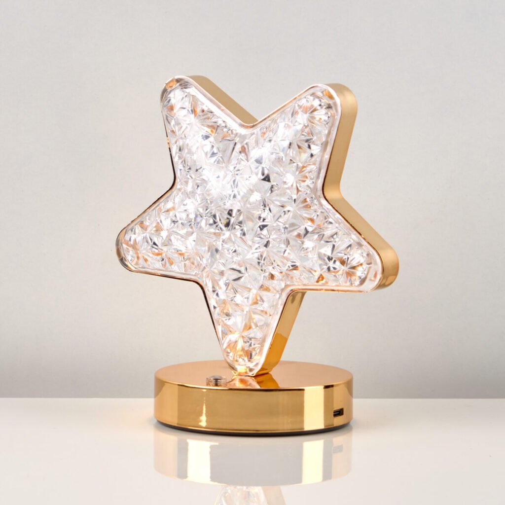 أباجورة ذهبي بتقنية LED من كواريكس