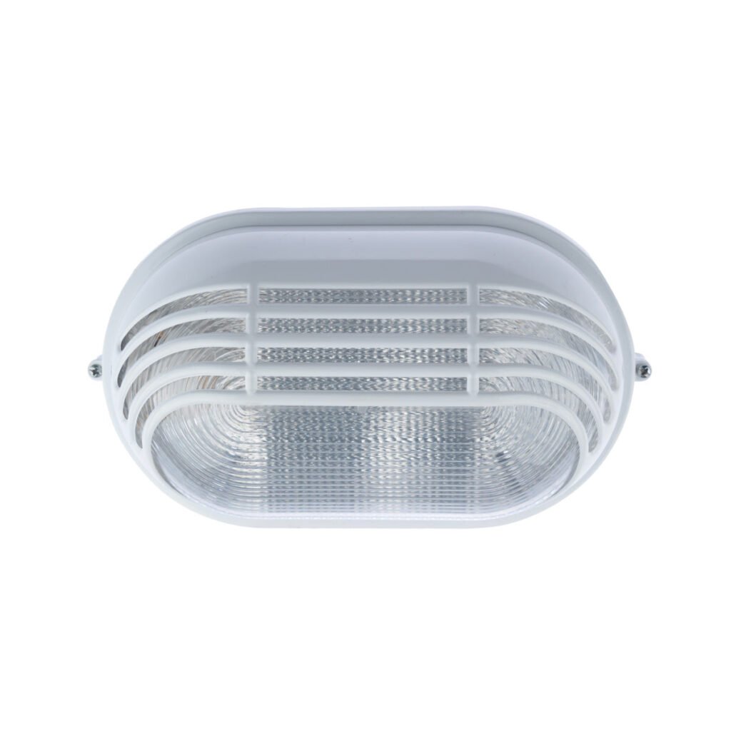 Bulkhead Oval 1 Light White DownLight