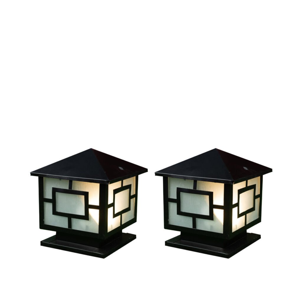 Zylar 1 Light Black Post – 2 Pieces