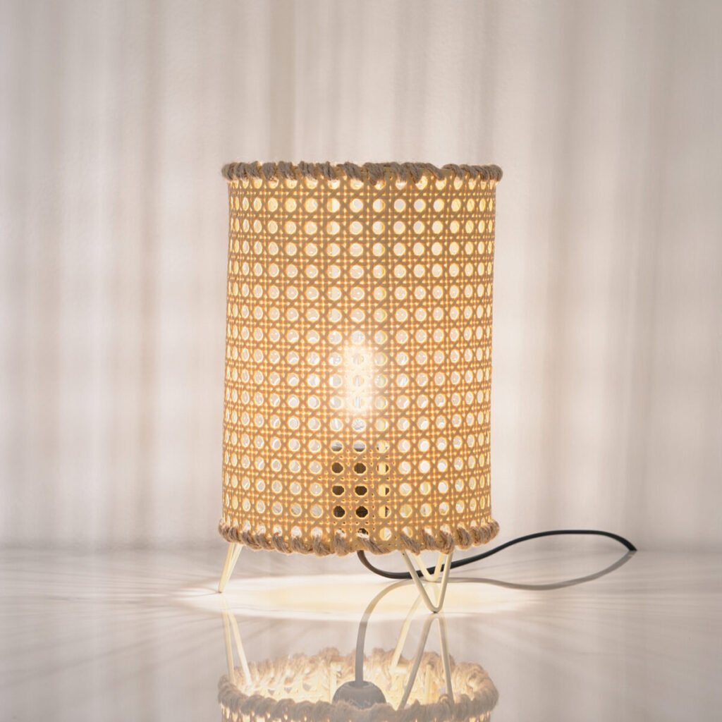 Nory Boho 1 Light Beige Table Lamp