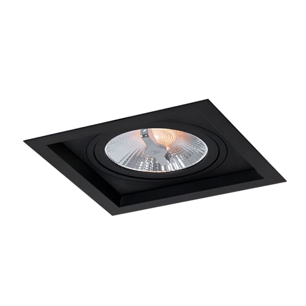 Frame Spot 1 Light Black Recessed Spot