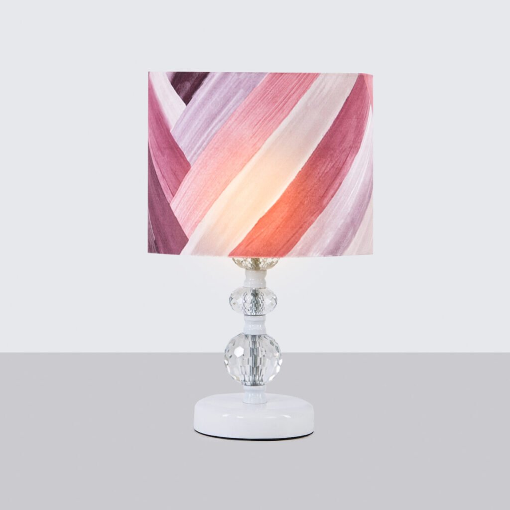 أباجورة أبيض من دازيو بإضاءة واحدة